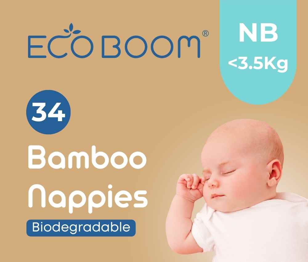 Joy Bamboo Baby Nappies Newborn (<4.5Kg) - 136 Pcs (Save 15%)