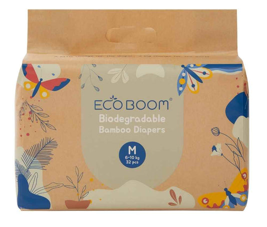 Joy Bamboo Baby Nappies Medium (6-10Kg)