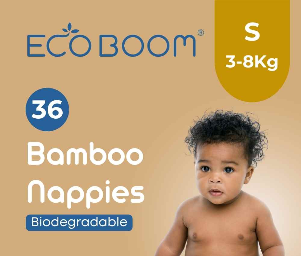 Joy Bamboo Baby Nappies Small (3-8Kg) - 144 Pcs (Save 15%)