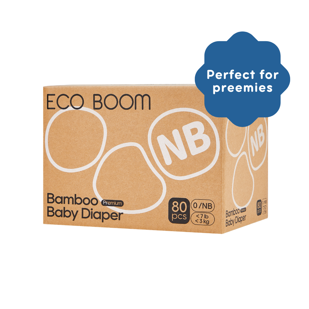 Premium Bamboo Baby Nappies Newborn (<3Kg) - 320 Pcs (Save 15%)
