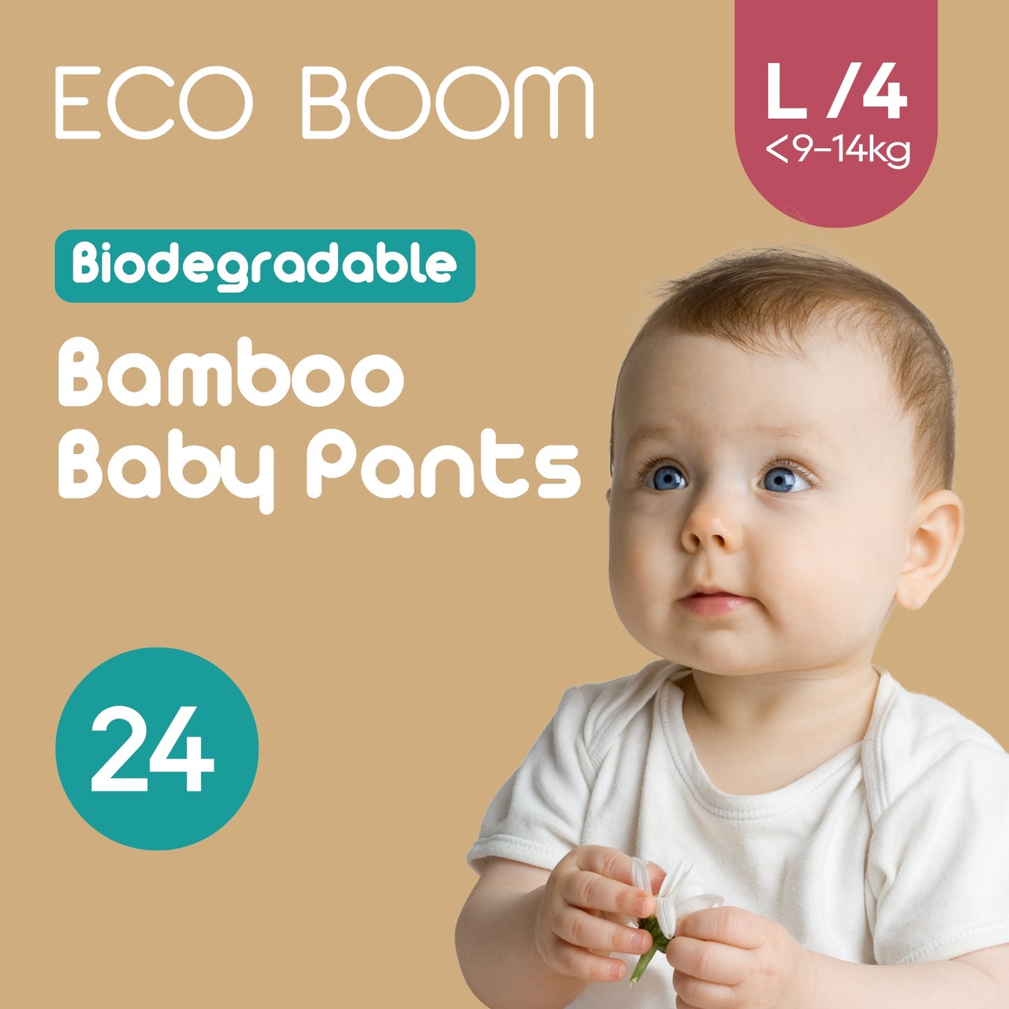 Joy Bamboo Pull Up Pants - Large (9-14Kg) - 96 Pcs (Save 15%)