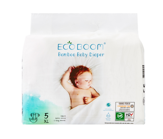 Bamboo Baby Nappies Pack of 28 - Extra Large (+12Kg)