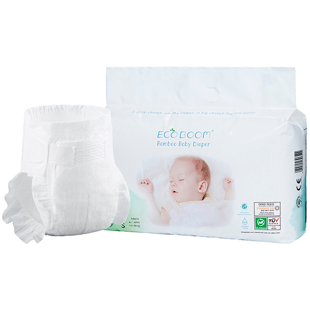 Bamboo Baby Nappies Pack of 36 - Small (3-8Kg)