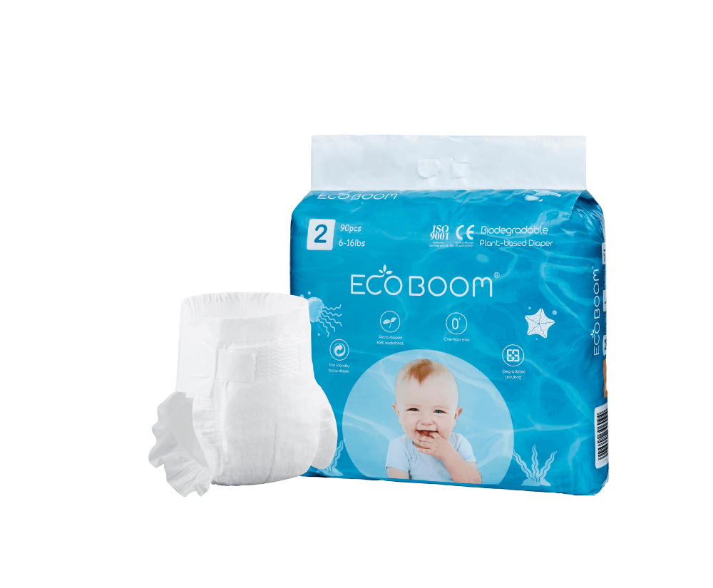 Plant Based Baby Nappies Pack of 90 - Small - Eco Boom