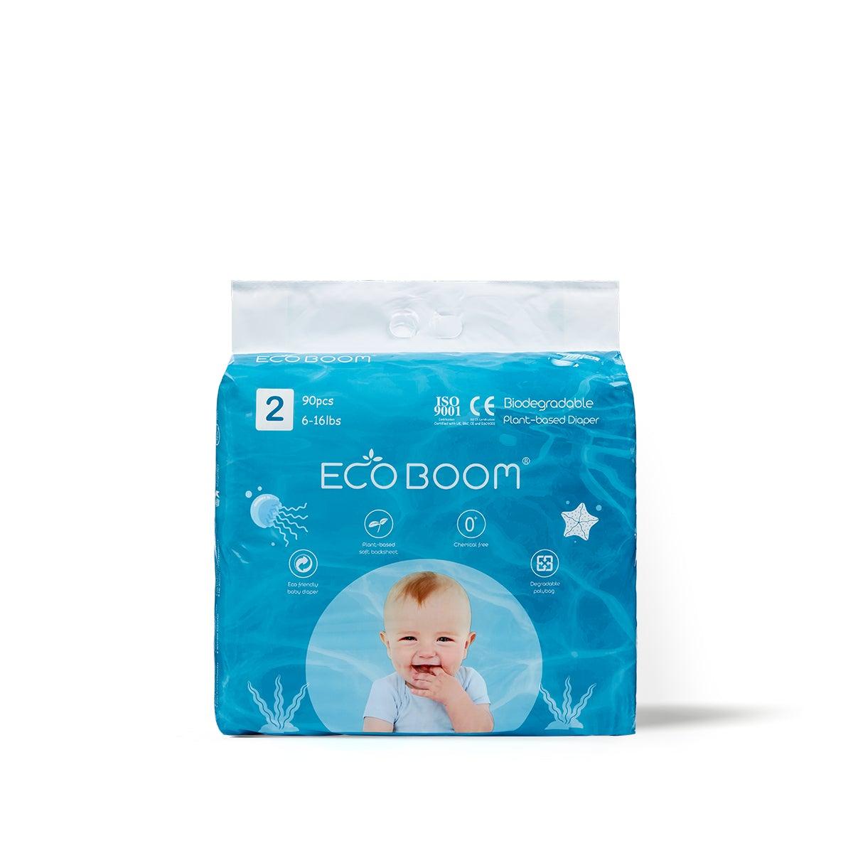 Plant Based Baby Nappies Pack of 90 - Small - Eco Boom