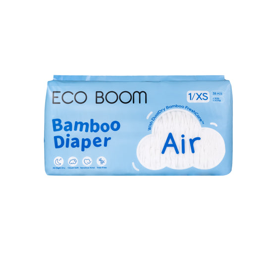 Air Bamboo Baby Nappies Extra Small (<4.5Kg) - 38 Pcs