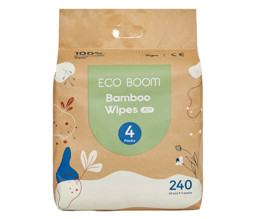 Bamboo Baby Wipes Joy Value Pack 240's