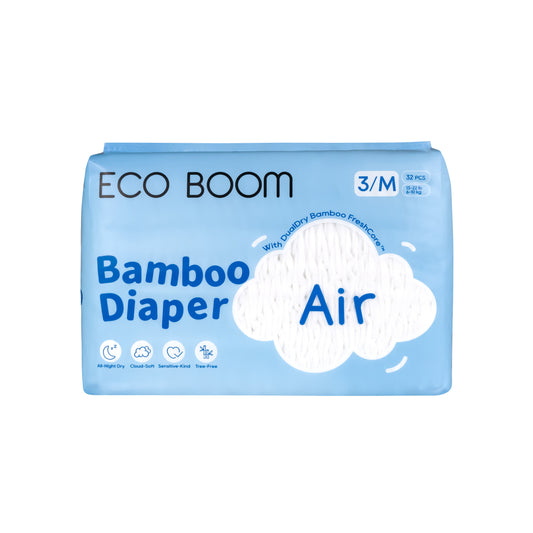 Air Bamboo Baby Nappies Medium (6-10Kg) - 32 Pcs