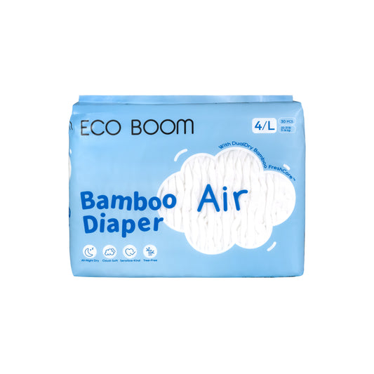 Air Bamboo Baby Nappies Large (9-14Kg) - 30 Pcs