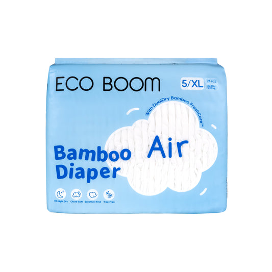 Air Bamboo Baby Nappies Extra Large (12-17Kg) - 28 Pcs