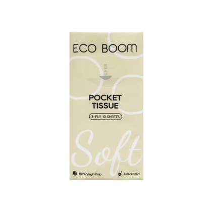 Eco Boom 3ply Pocket Tissues