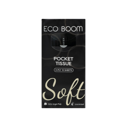 Eco Boom 3ply Pocket Tissues