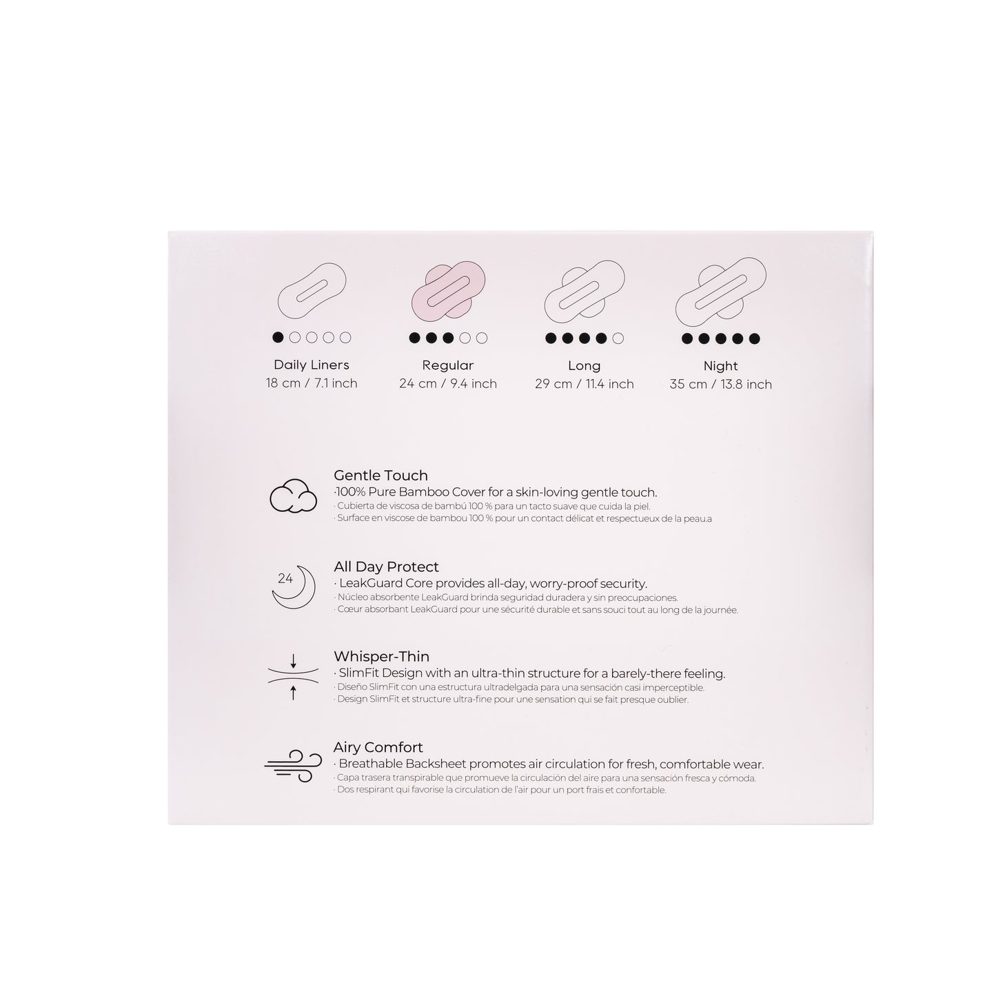 Pure Bamboo Regular Pads - 14