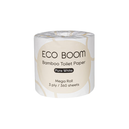 Pure White Bamboo Toilet Paper