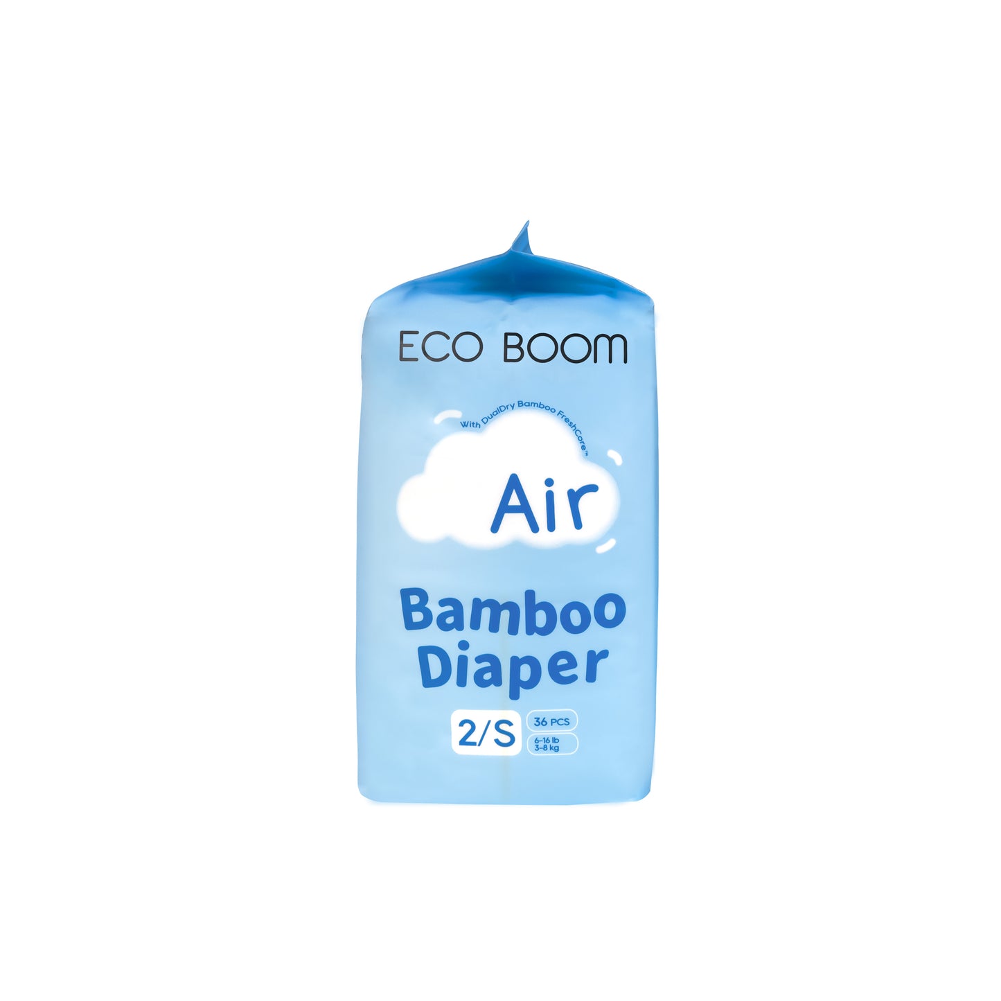 Air Bamboo Baby Nappies Small (3-8Kg) - 36 Pcs