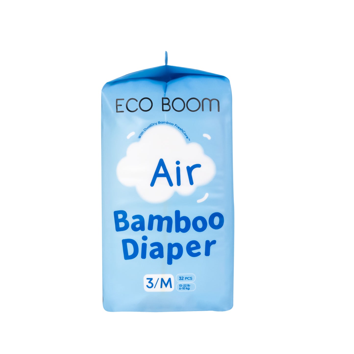 Air Bamboo Baby Nappies Medium (6-10Kg) - 32 Pcs