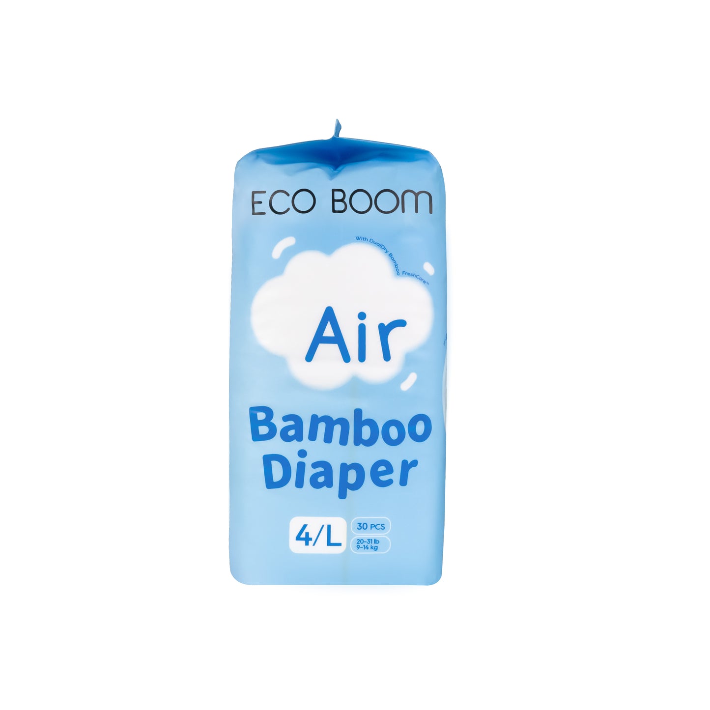 Air Bamboo Baby Nappies Large (9-14Kg) - 30 Pcs
