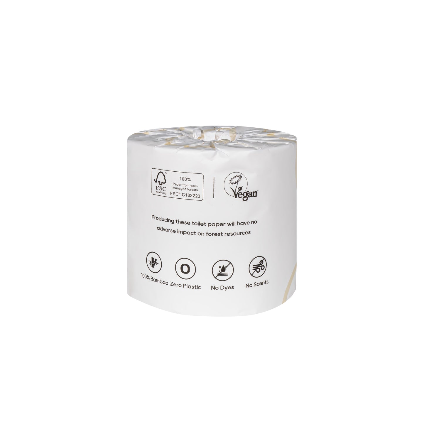 Pure White Bamboo Toilet Paper