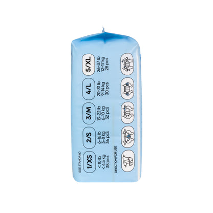 Air Bamboo Baby Nappies Extra Large (12-17Kg) - 28 Pcs
