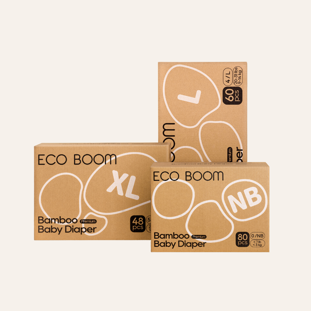 Premium Bamboo Baby Nappies Large (9-14Kg)