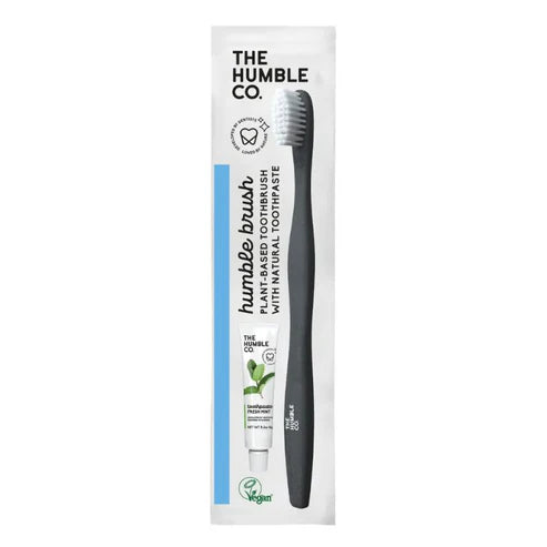 Humble Brush Plant-based Toothbrush with Toothpaste - Soft Kit