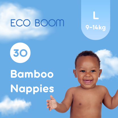 Air Bamboo Baby Nappies Large (9-14Kg) - 30 Pcs