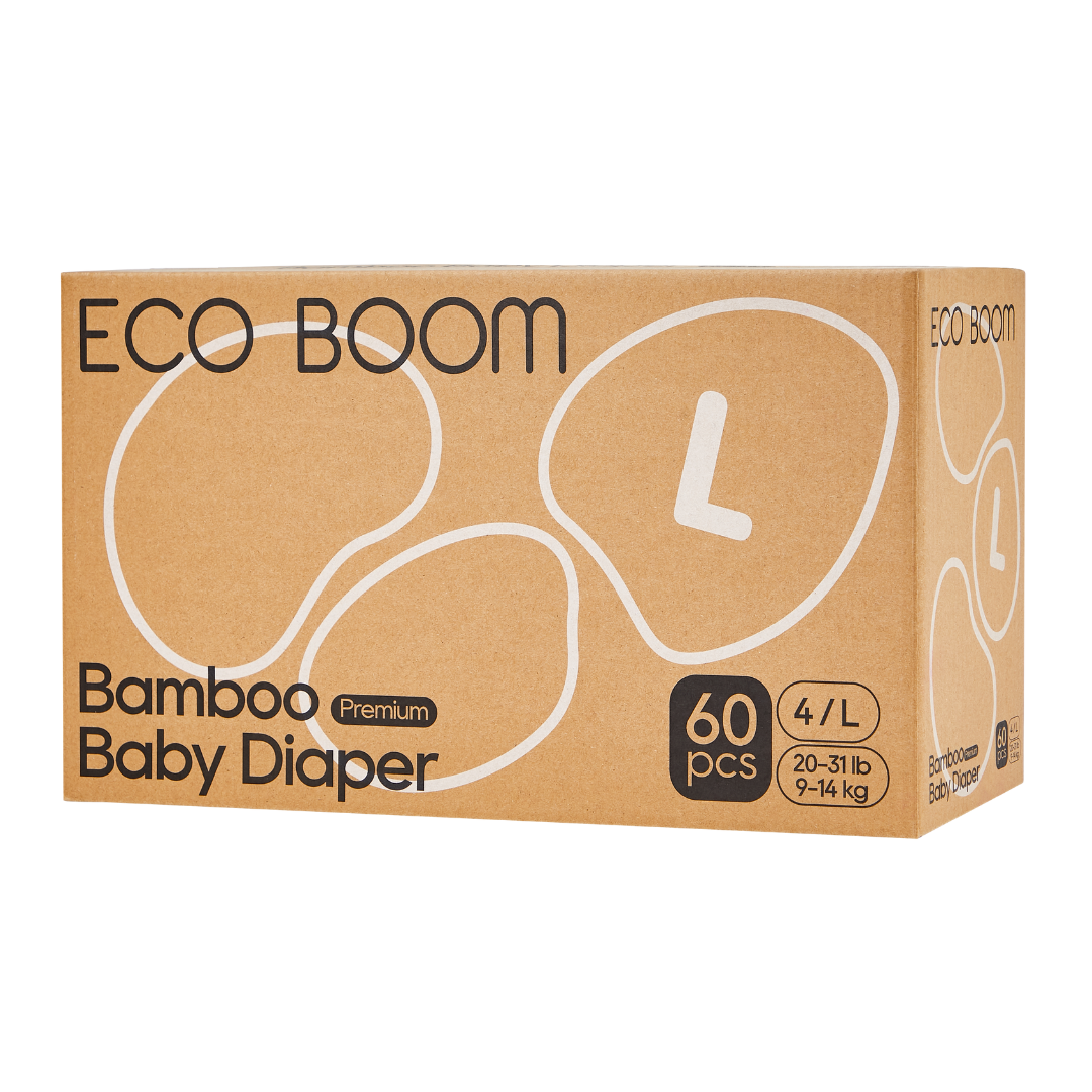 Premium Bamboo Baby Nappies Large (9-14Kg) - 240 Pcs (Save 15%)