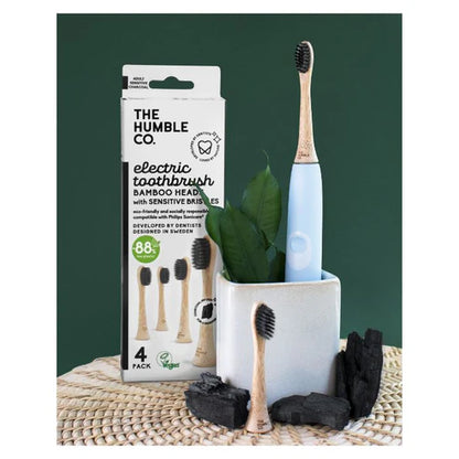 Bamboo Sonicare Electrical Toothbrush Heads Charcoal Infused - Pack of 4