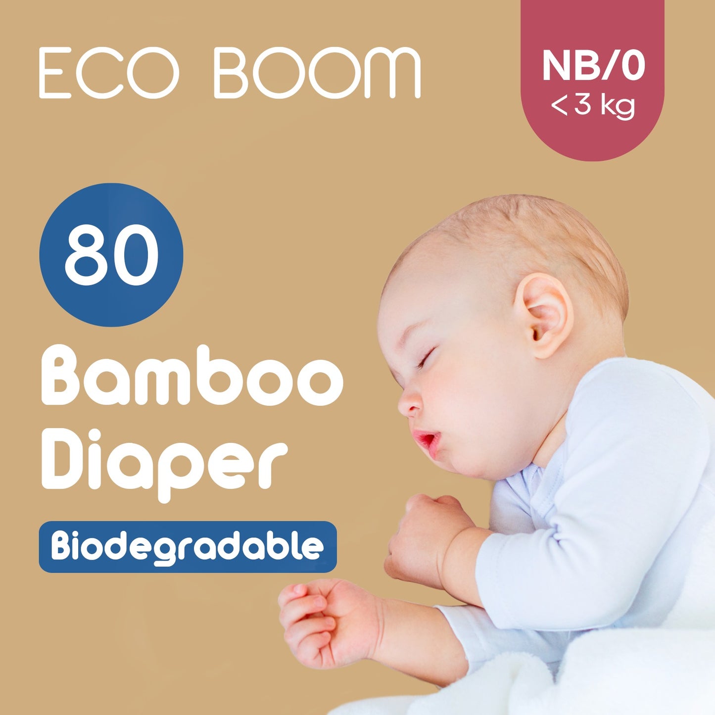 Premium Bamboo Baby Nappies Newborn (<3Kg) - 320 Pcs (Save 15%)