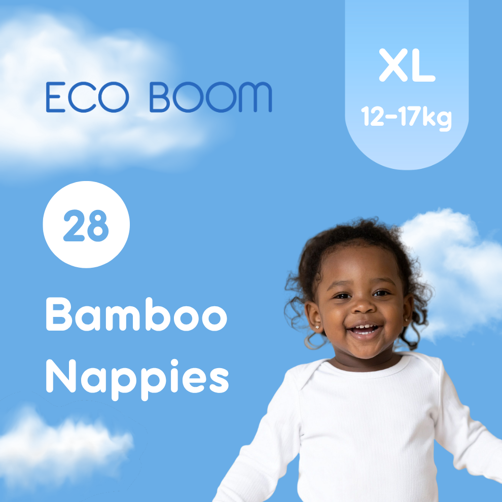 Air Bamboo Baby Nappies Extra Large (12-17Kg) - 28 Pcs