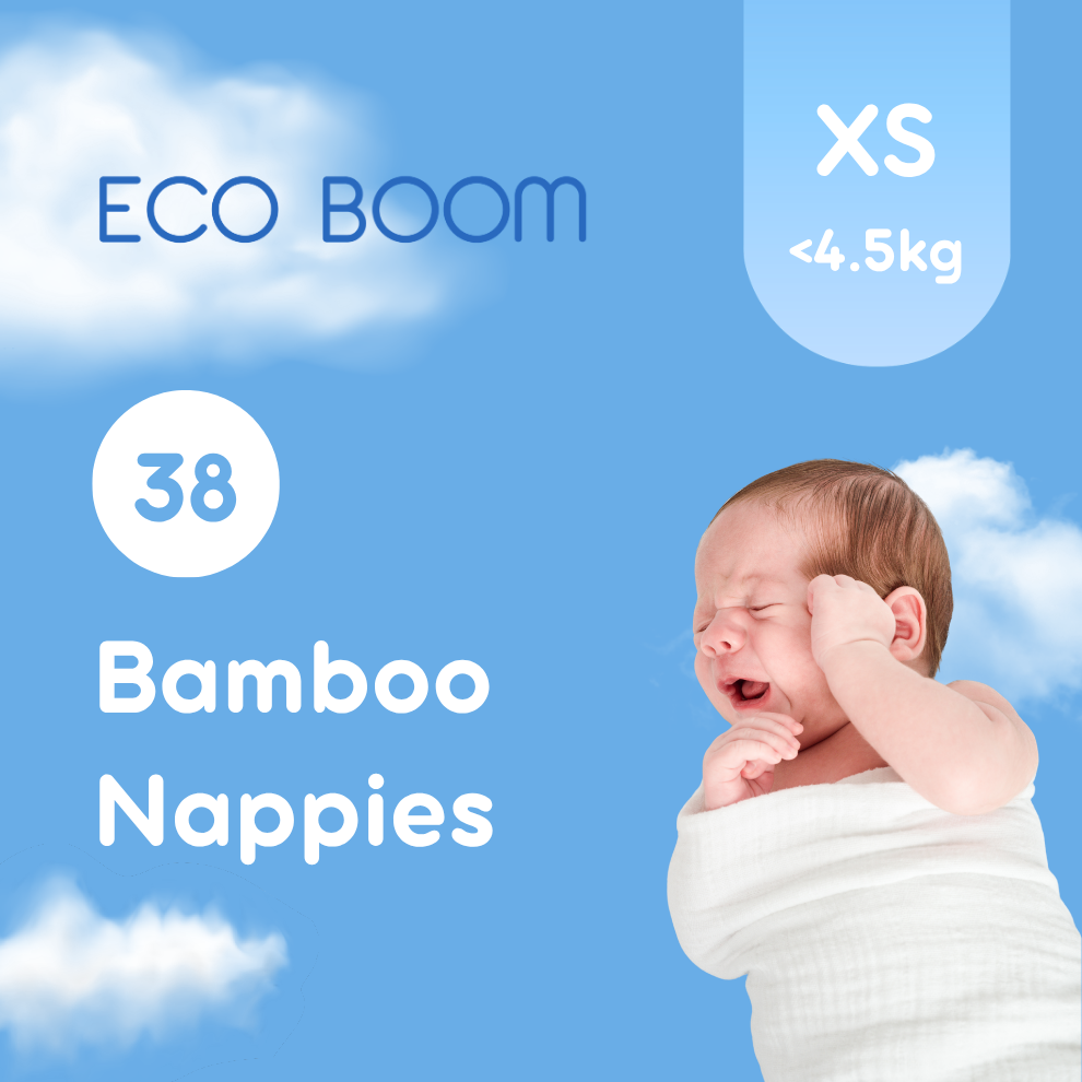 Air Bamboo Baby Nappies Extra Small (<4.5Kg) - 38 Pcs
