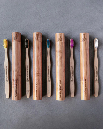 Bamboo Toothbrush Case