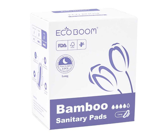 Bamboo Sanitary Pads - Long - Night - 8