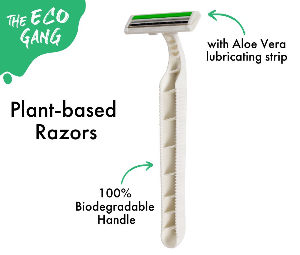 Biodegradable Razor 5Pcs  The Eco Gang