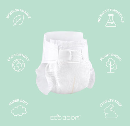 Bamboo Baby Nappies Pack of 36 - Small (3-8Kg)